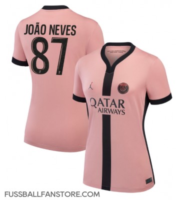 Paris Saint-Germain Joao Neves #87 Replik 3rd trikot Damen 2024-25 Kurzarm